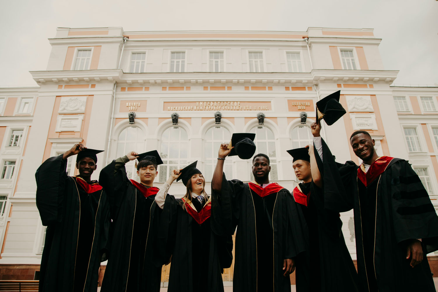 Mixed-race-graduation
